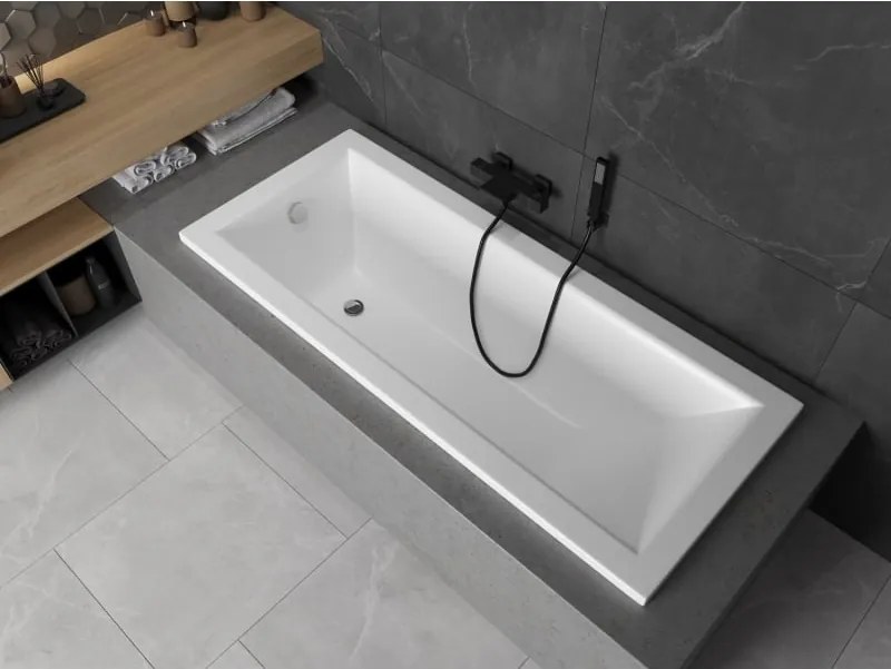 Mexen Cubik téglalap alakú kád 120 x 70 cm, fehér - 55031207000