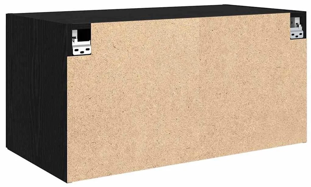 Fali Szekrény Musta tammi 80 x 42.5 x 40 cm Faanyag