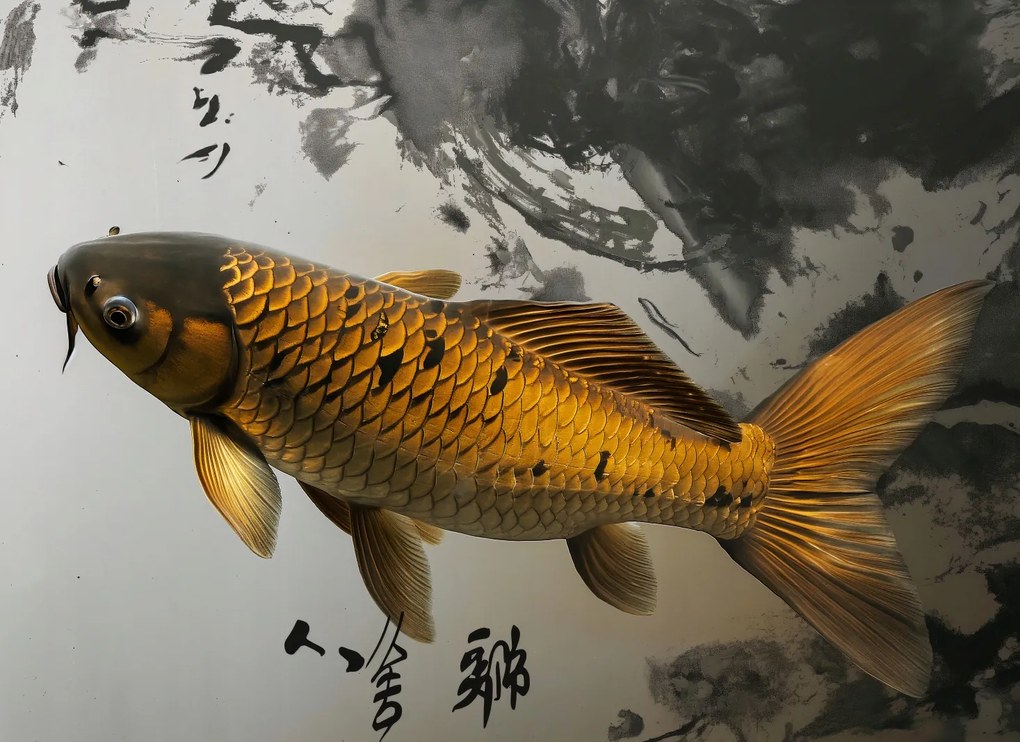 Poszter 55x40cm Békés Koi hal