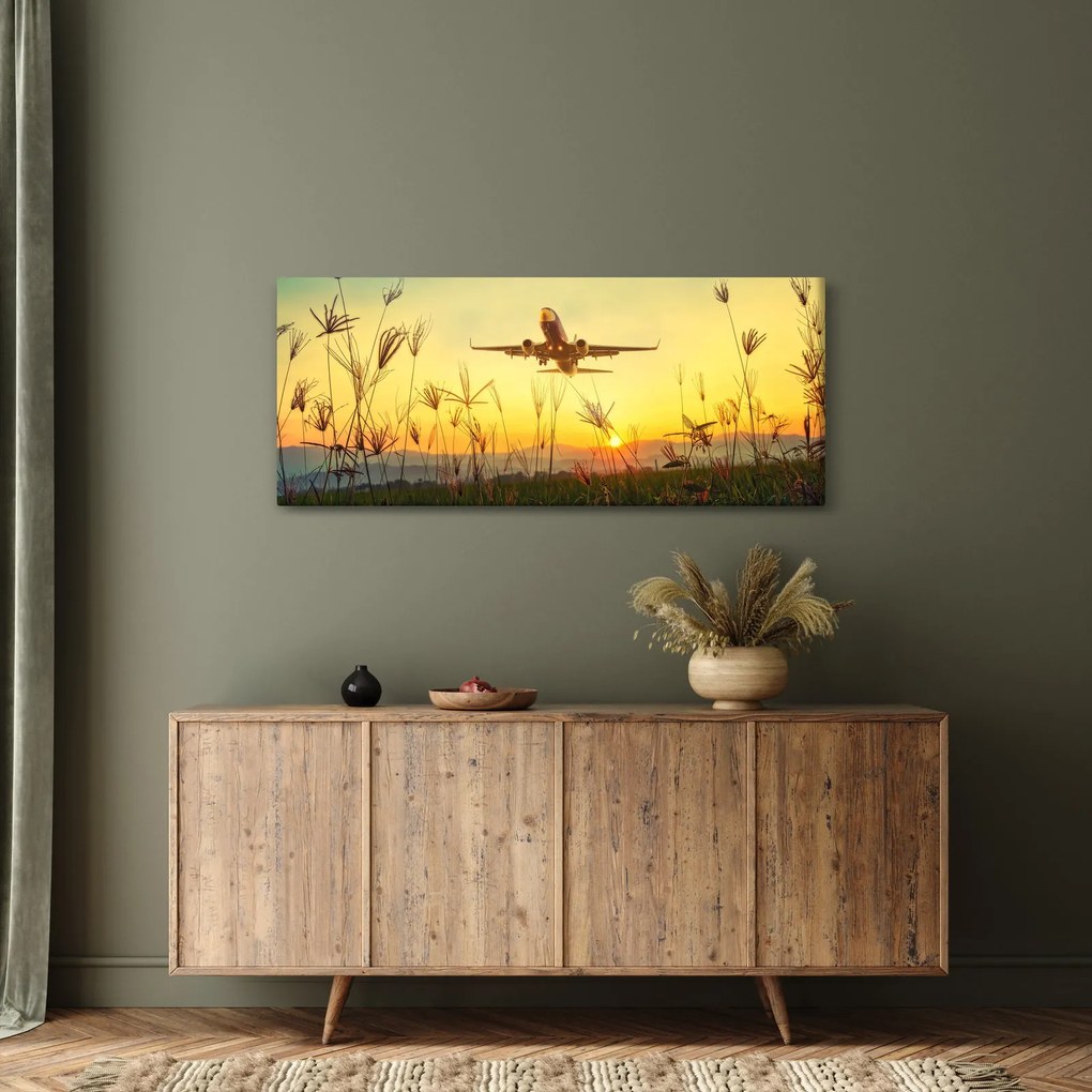 Repülő repülőgép képe (120x50 cm)