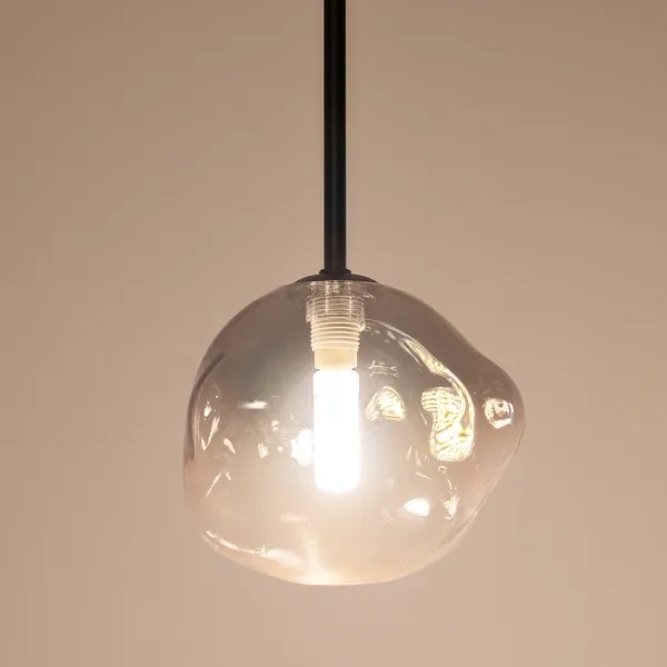BRILAGI - Kábeles függőlámpa VULCANO 1xG9/8W/230V átm. 15 cm fekete/füstös fekete