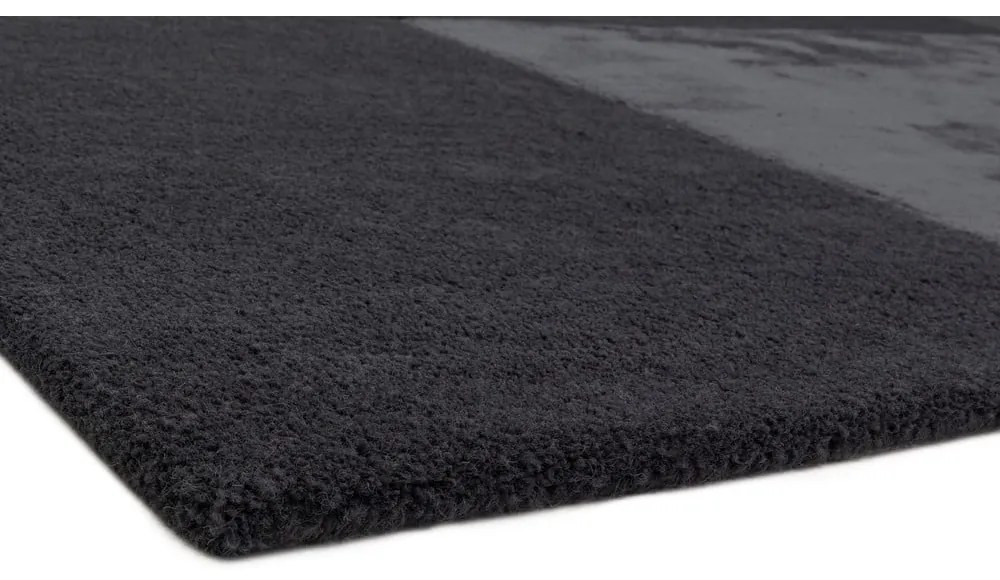 Tate Tonal Textures antracitszürke szőnyeg, 160 x 230 cm - Asiatic Carpets