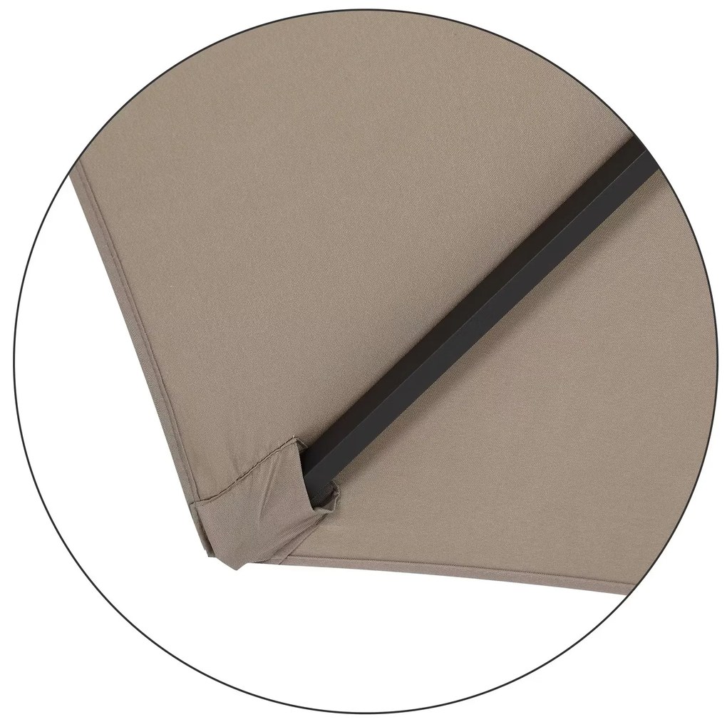 Kingsleeve® Kerti napernyő Ø300 cm - taupe
