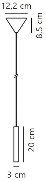 Nordlux - LED Dimmelhető csillár zsinóron OMARI LED/4,4W/230V fekete