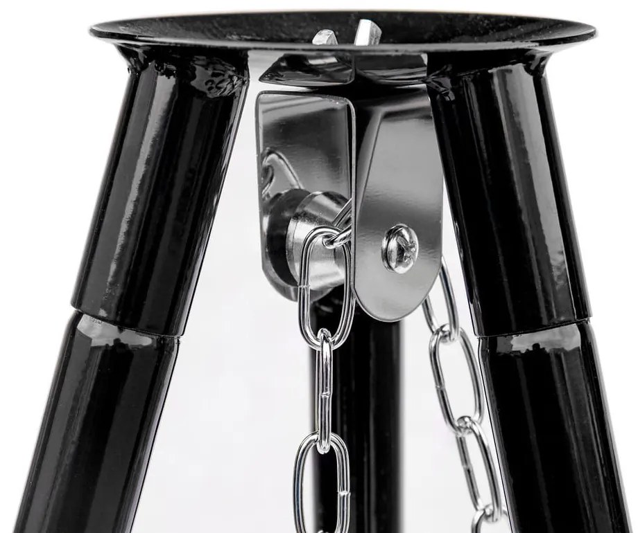 MIR-HP48 Acél függesztett grillrács háromlábbal 51 cm