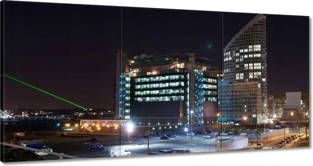 Festmények 120x60 Éjszaka Kilátás a felhőkarcolókra