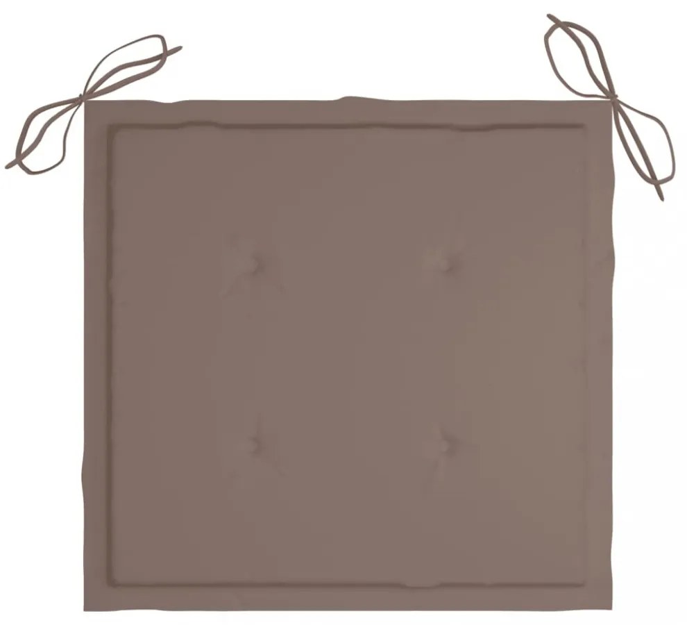 6 db tópszínű oxford szövet kerti székpárna 40x40x4 cm