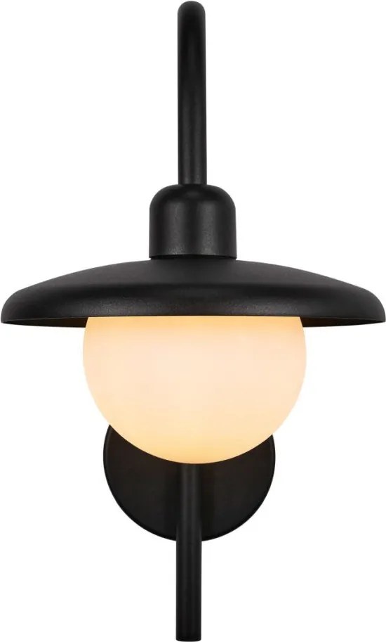NORDLUX 2418191003 BERLO Klasszikus Kültéri Fali Lámpa Fekete E27 IP44