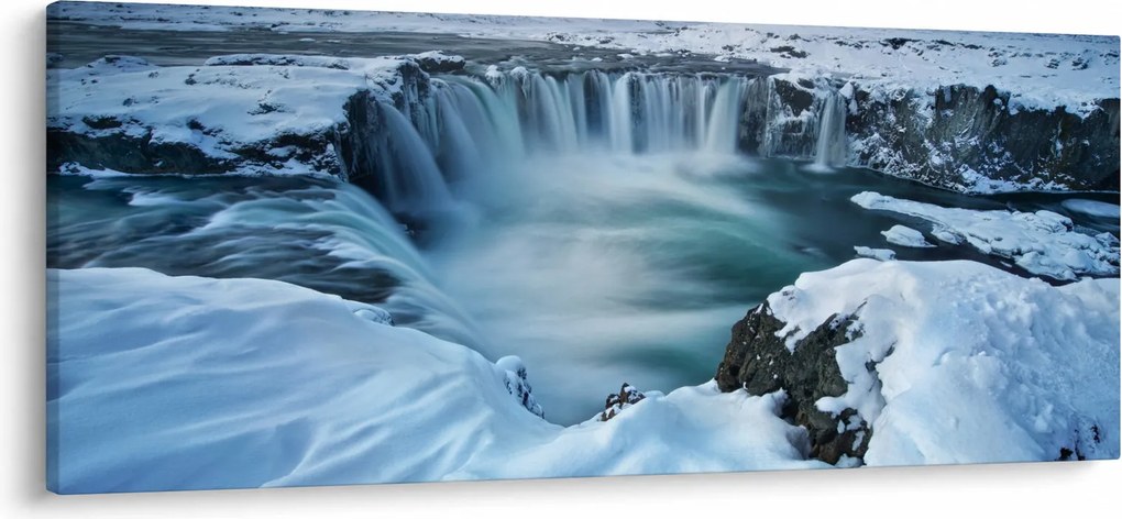 Kép - Istenek vízesése, Izland (120x50 cm)