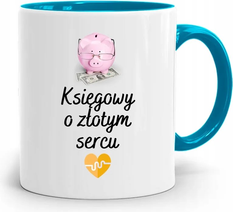 Kék Bögre Ajándék Könyvelőnek, fényképes nyomattal