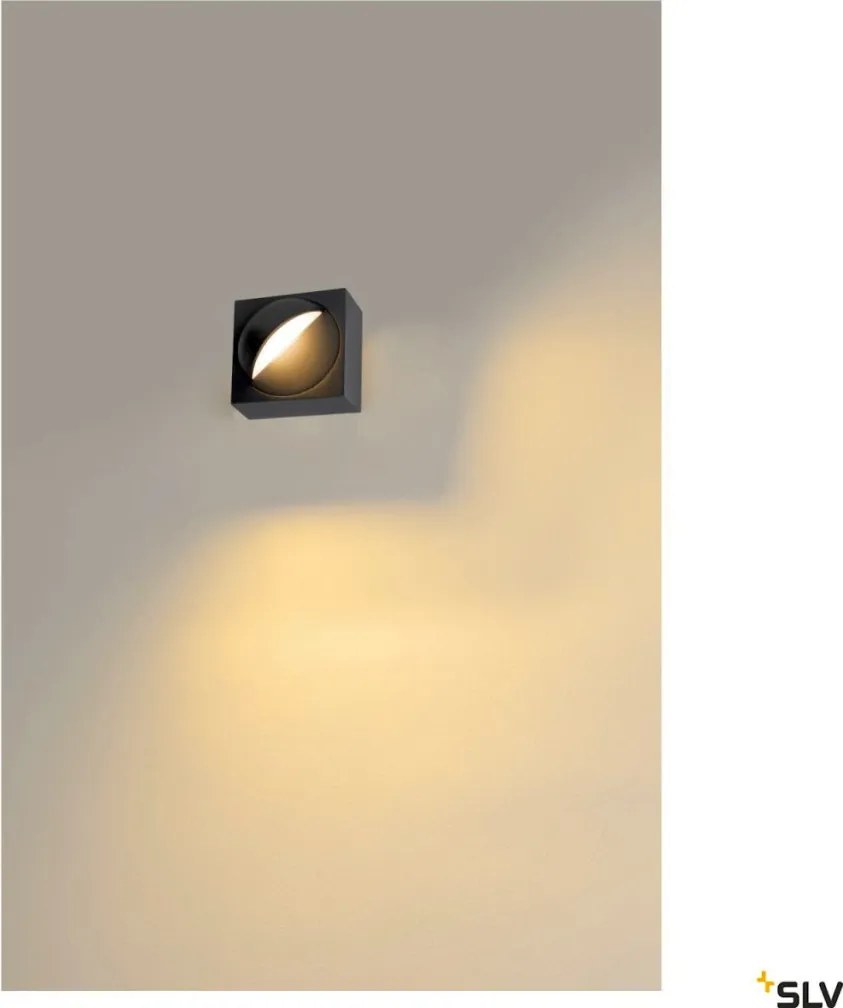 SLV 1007667 LID Modern Kültéri Fali Lámpa Antracit LED IP65