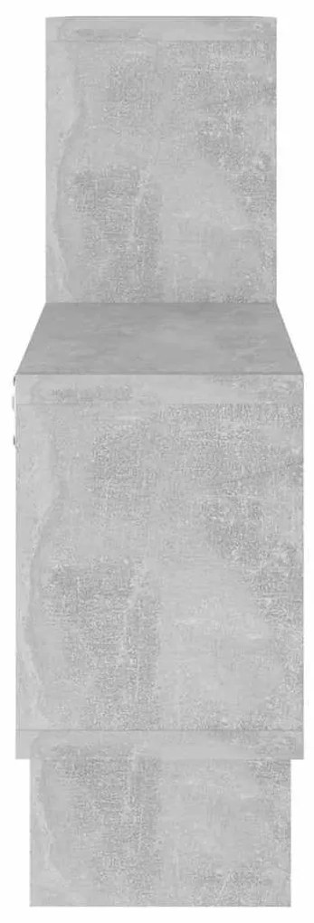 autó alakú betonszürke szerelt fa fali polc 82 x 15 x 51 cm