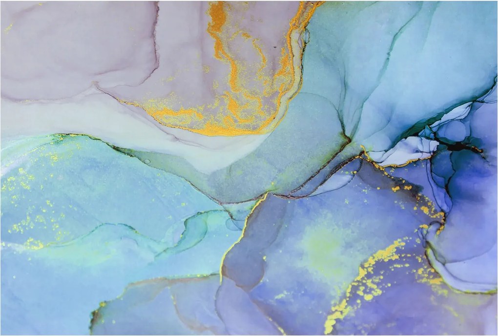 Fotótapéta Flizelin Hálószoba Nappali Akvarell formák 104x70 Ragasztó