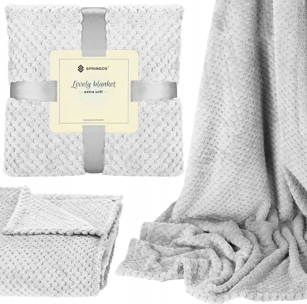 Vastag Takaró Meleg Kétoldalas Ágytakaró Kanapé 220x200 cm Pléd Puha