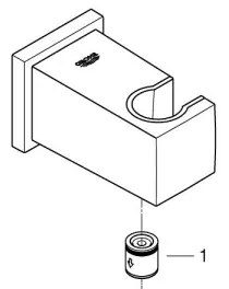 GROHE 26370000 - EUPHORIA CUBE falikönyök DN 15, fényes króm