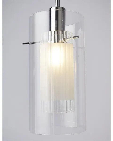 Searchlight 3303-3CC - Csillár zsinóron DUO 3xE14/60W/230V fényes króm