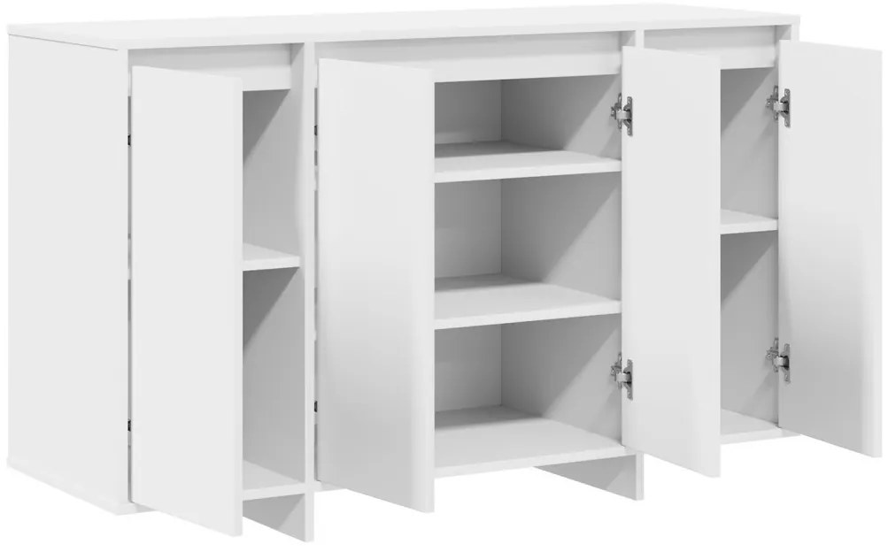 Fehér Oldalszekrény Fehér Mérnöki Fa 120 x 41 x 75 cm
