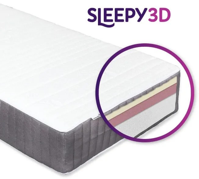 Sleepy 3D Mocca 25 cm magas luxus matrac / 140x200 cm