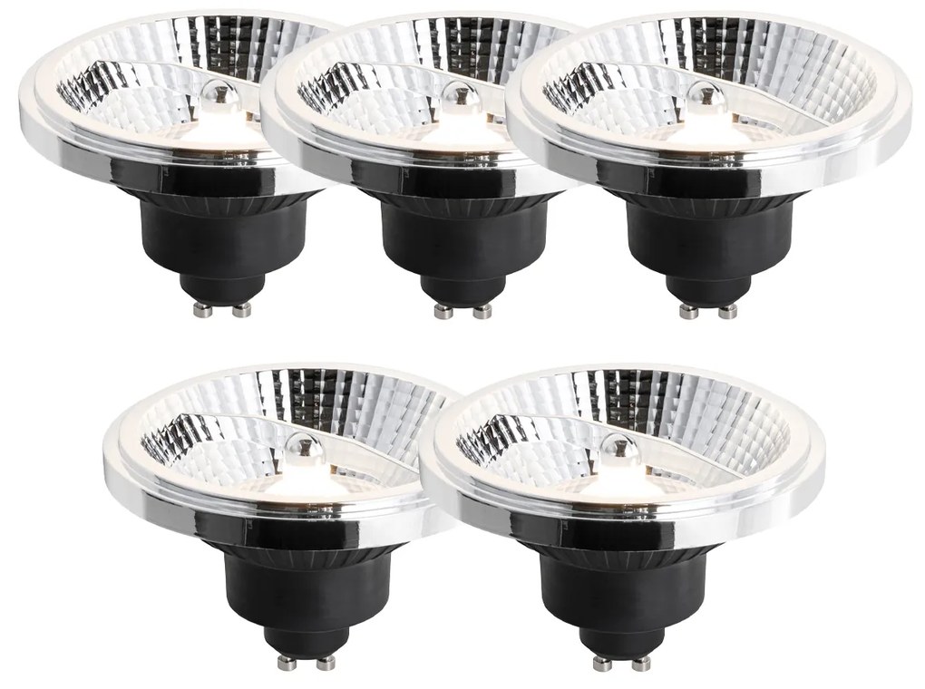 5 darabos GU10 szabályozható LED izzó 111 mm 10,5W 770 lm 3000K