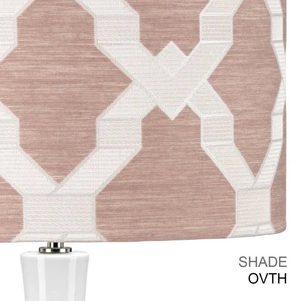 Elstead MILO-PN-TL-OVTH - Asztali lámpa MILO 1xE27/60W/230V rózsaszín