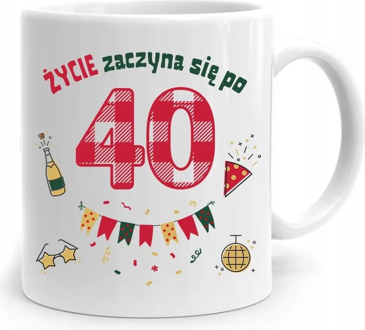 Születésnapra 40 40-es 40-es Bögre Tökéletes Ajándék fényképes nyomtatással