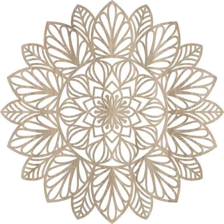 Fából készült mandala a falon | LÓTUSZ