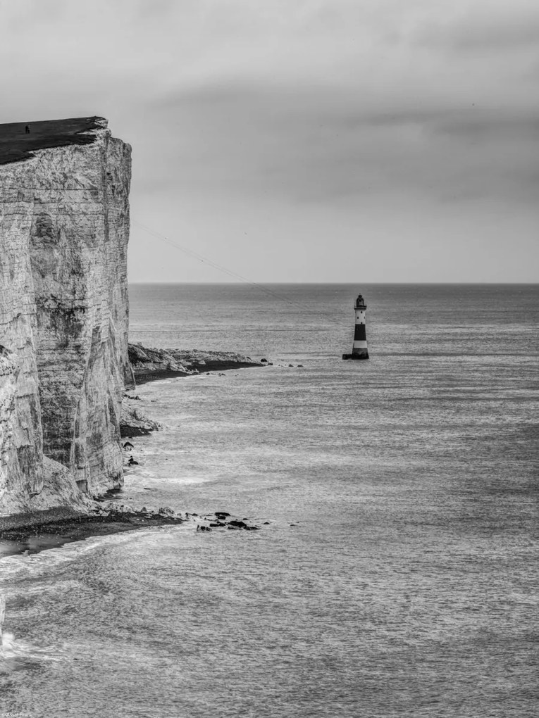 Poszter 30x40cm Beachy Head és a világítótorony, Assaf Frank