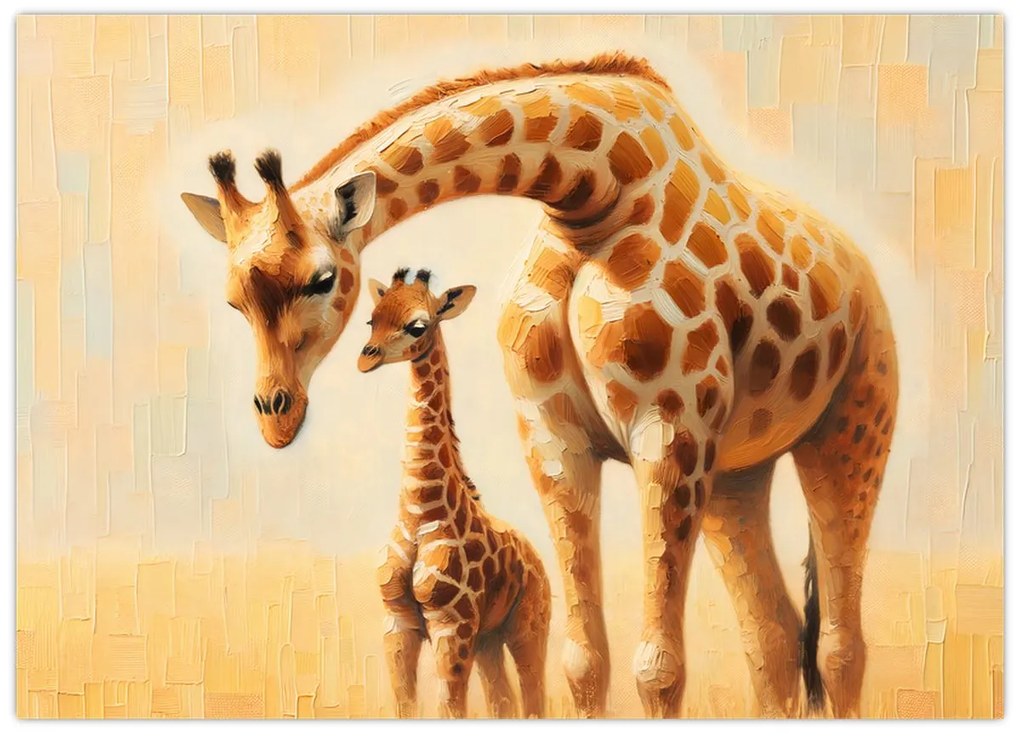 Kép - Zsiráfok (70x50 cm)