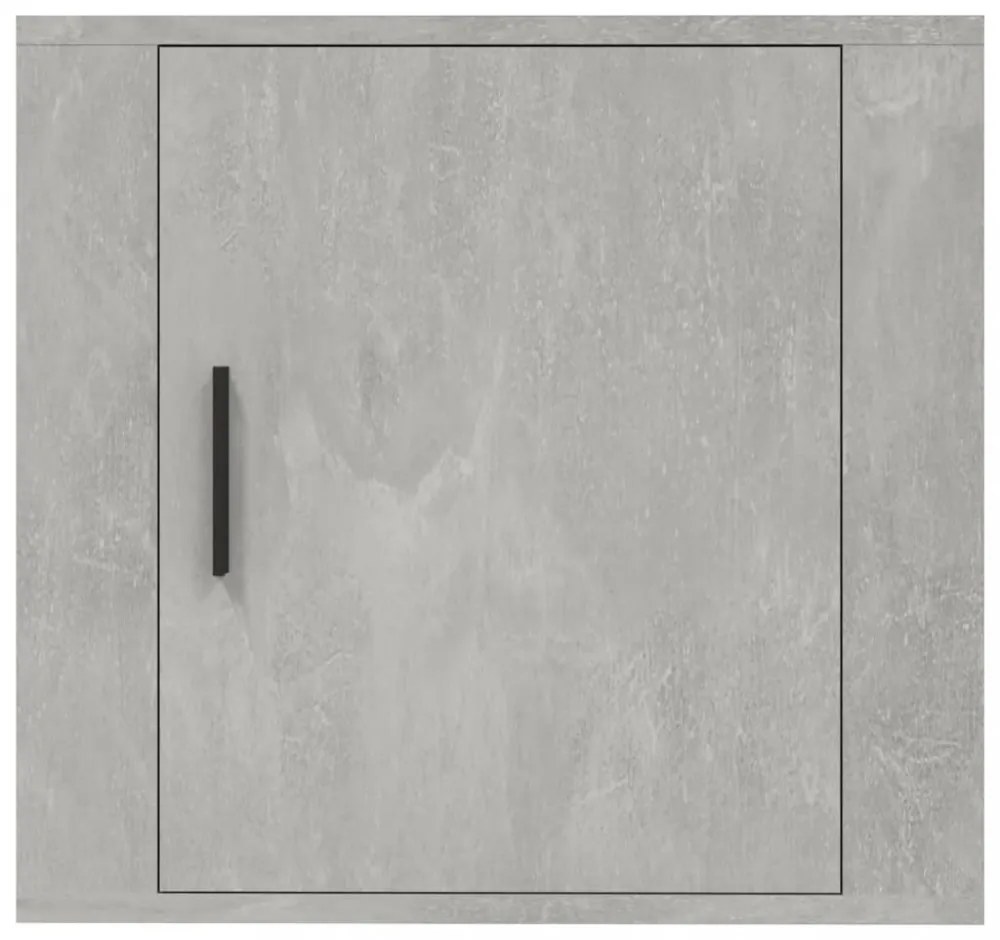2 db betonszürke falra szerelhető éjjeliszekrény 50x30x47 cm