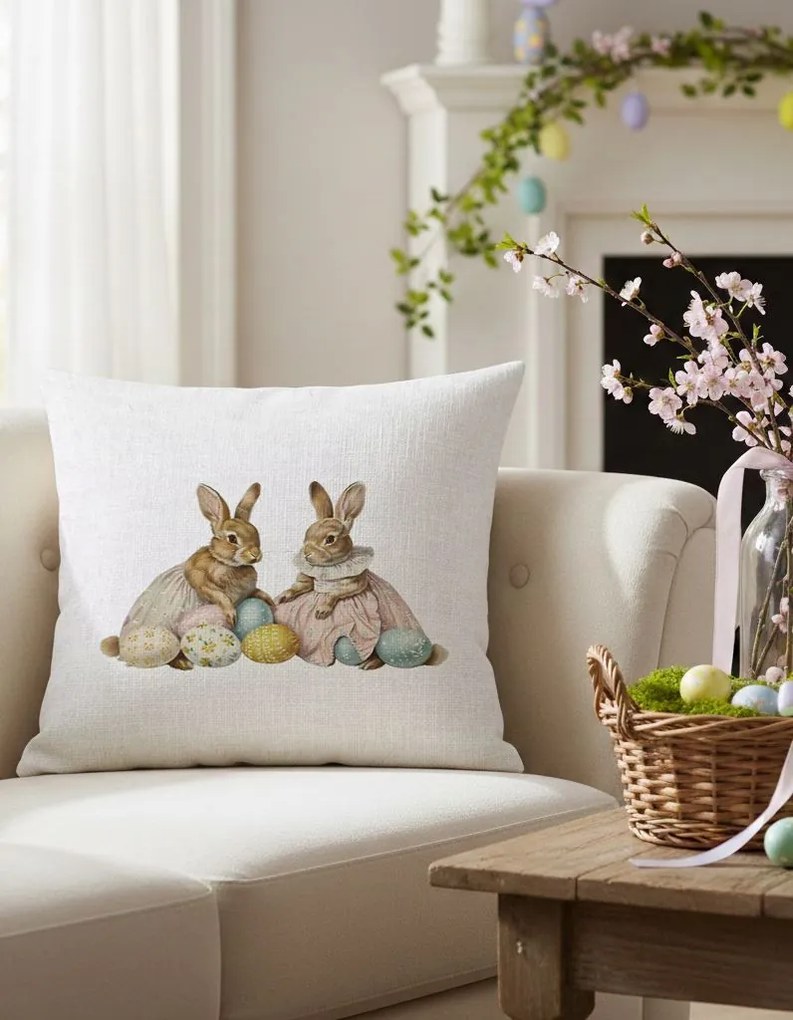 Pillow 0019 húsvéti díszpárnahuzat 43 × 43 cm