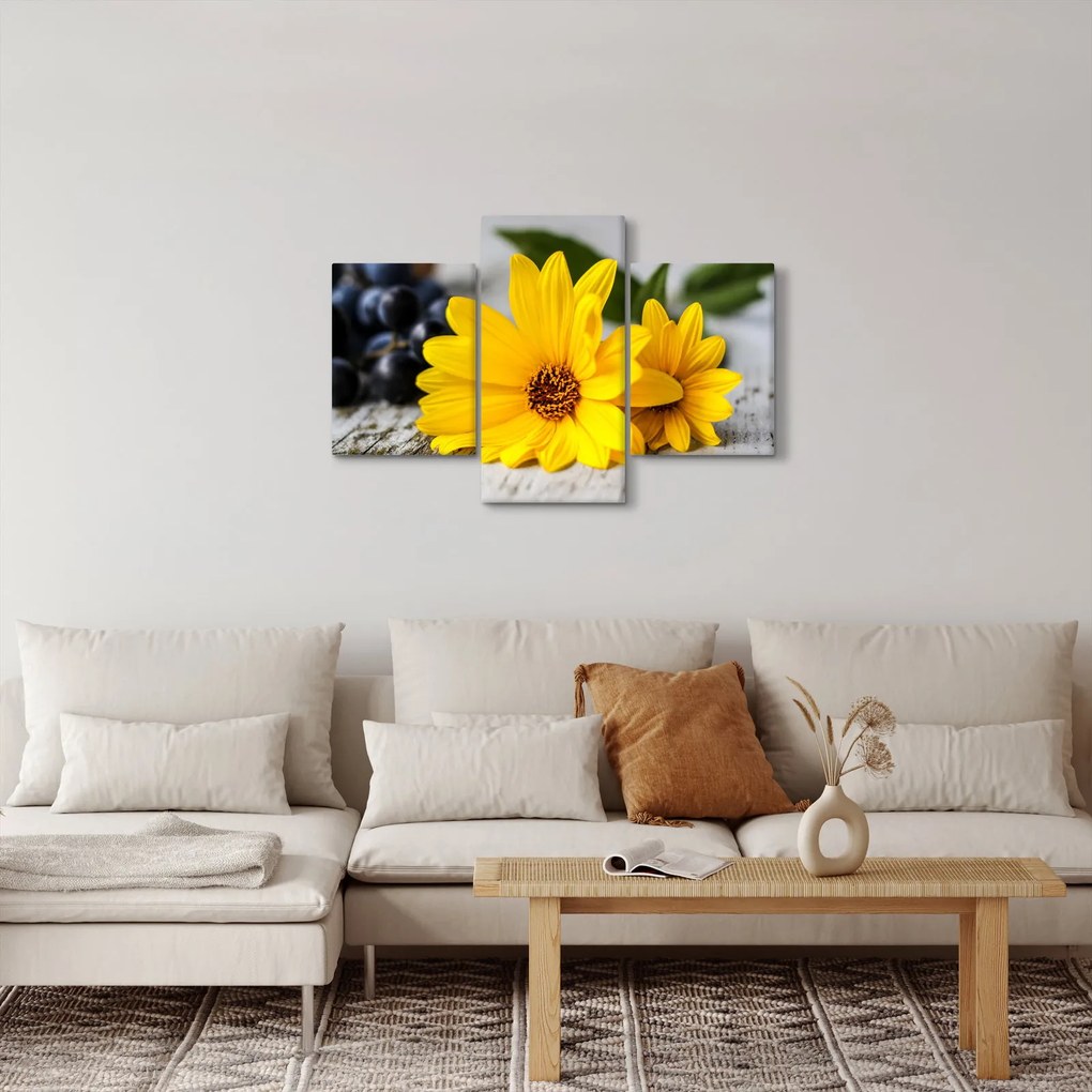 Sárga virág képe (90x60 cm)