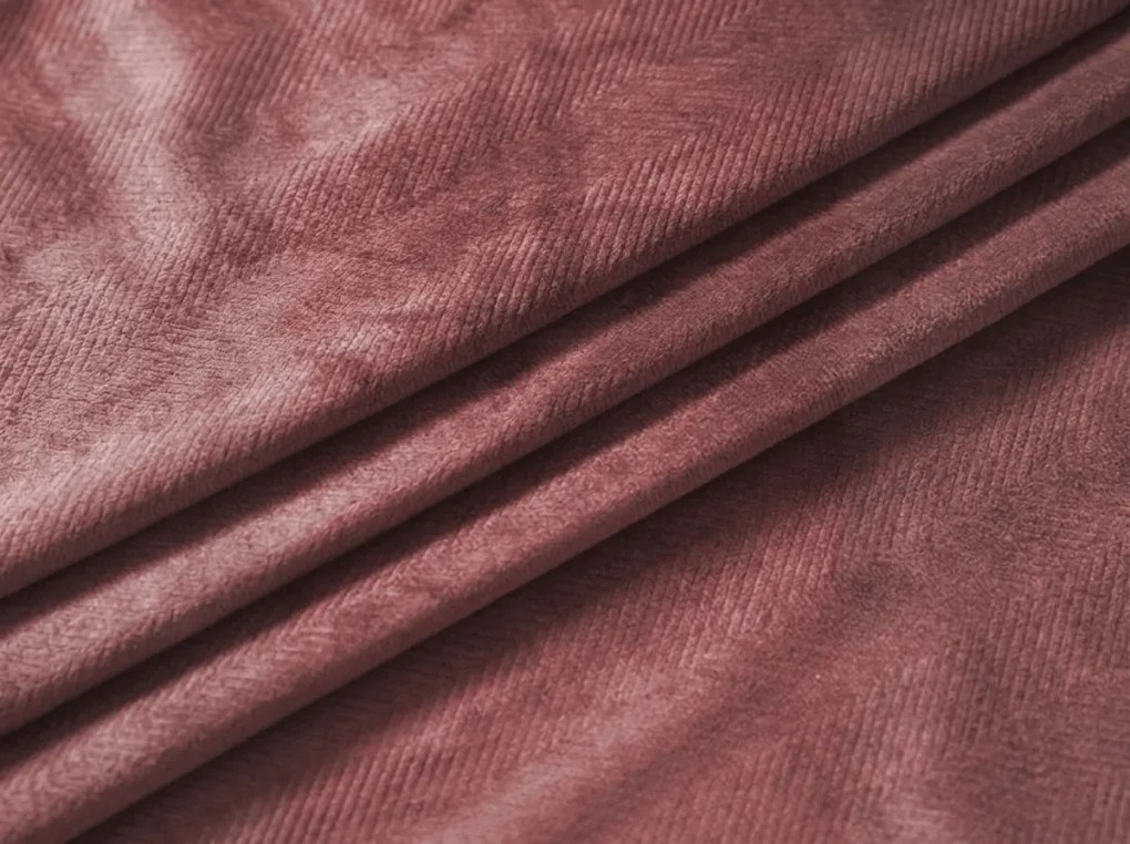 Sötétítő függöny ELVIO VELVET 140x250 cm, antik rózsaszín Felfüggesztés: Fém gyűrűk