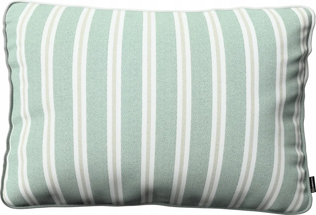Párnahuzat 60x40 zöld-bézs csíkos