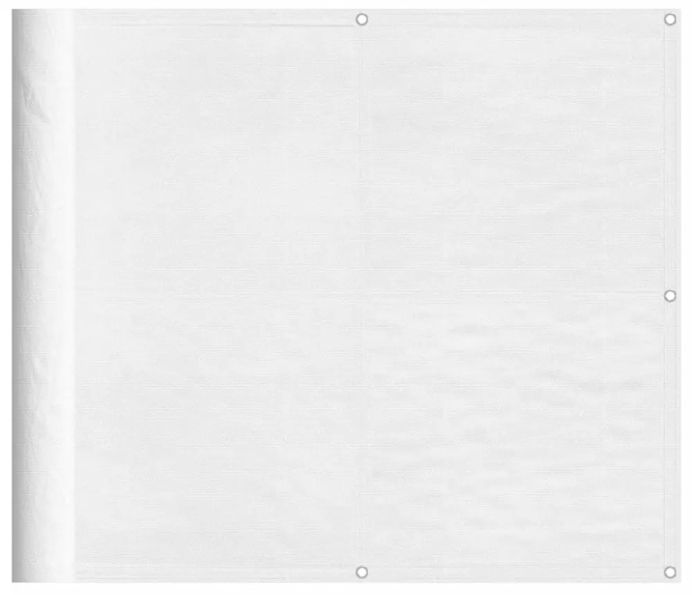 fehér 100% oxford poliészter erkélyparaván 90 x 1000 cm