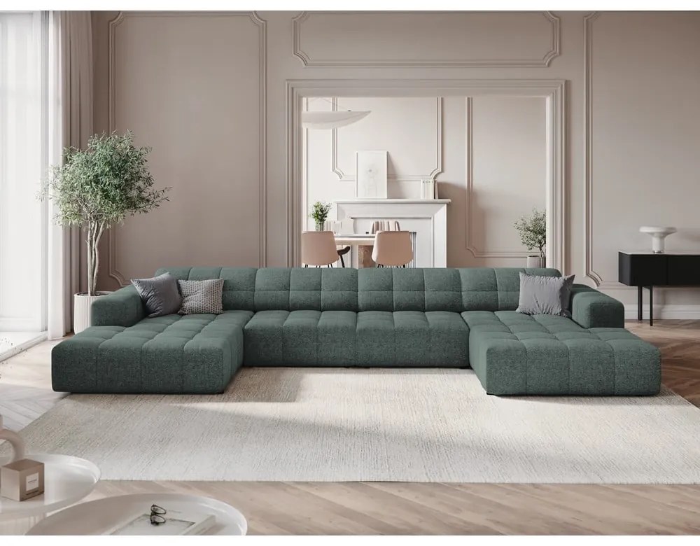 Türkiz sarokkanapé (U alakú) Chicago – Cosmopolitan Design