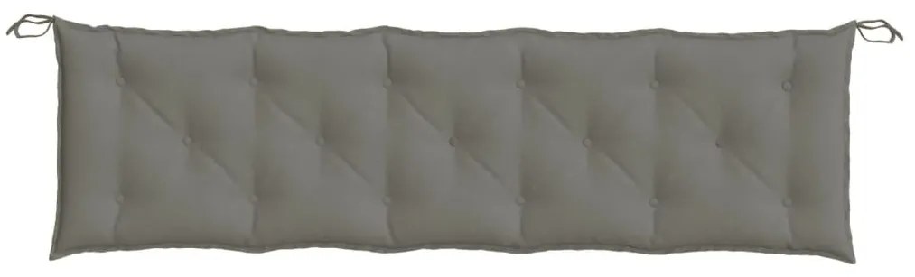 melange sötétszürke szövet kerti padpárna 180 x 50 x 7 cm