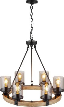 GLOBO 15555-6H LILA Vintage Függesztett Lámpa IP20