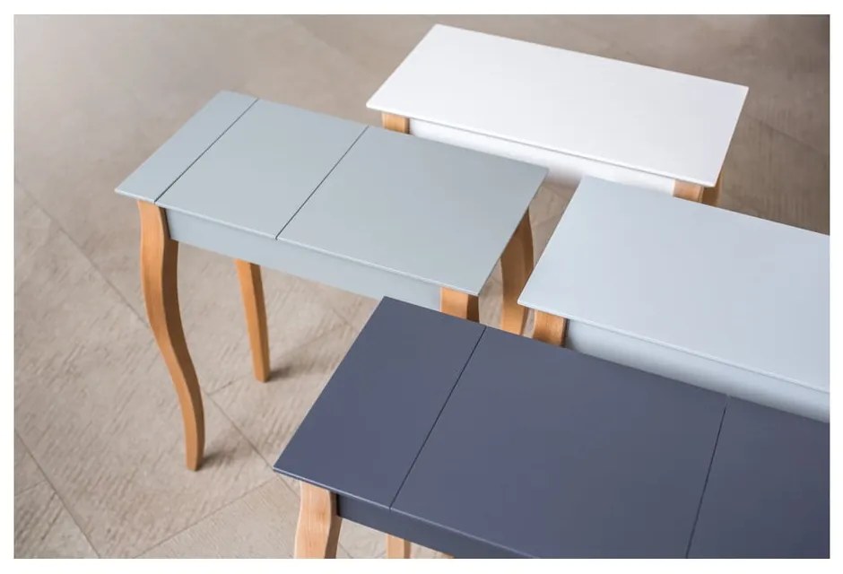 Dressing Table grafitszürke fésülködőasztal tükörrel, hosszúság 85 cm - Ragaba