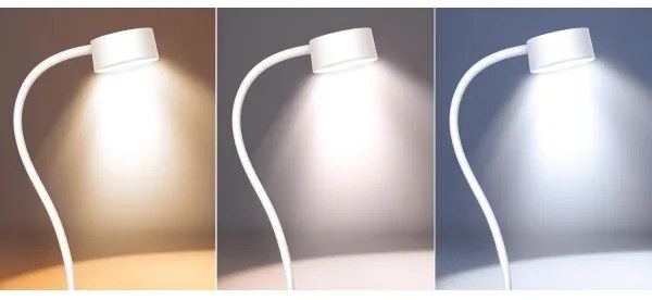 Solight WO3001-W- LED Dimmelhető flexibilis lámpa klipsszel LED/2W/5V 3000/4000/6500K fehér