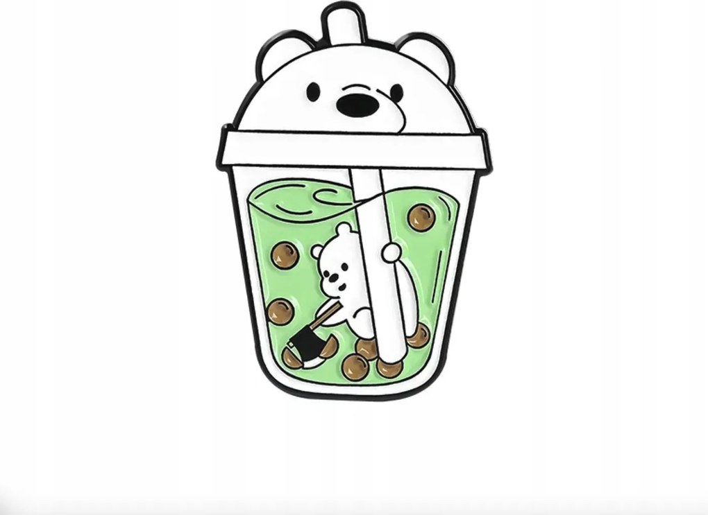 Kitűző Mackó Bögre Pins bross ajándék