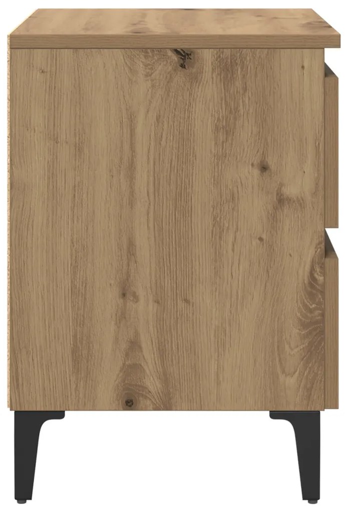 Éjjeliszekrény kézműves tölgy 40 x 35 x 50 cm Faanyag