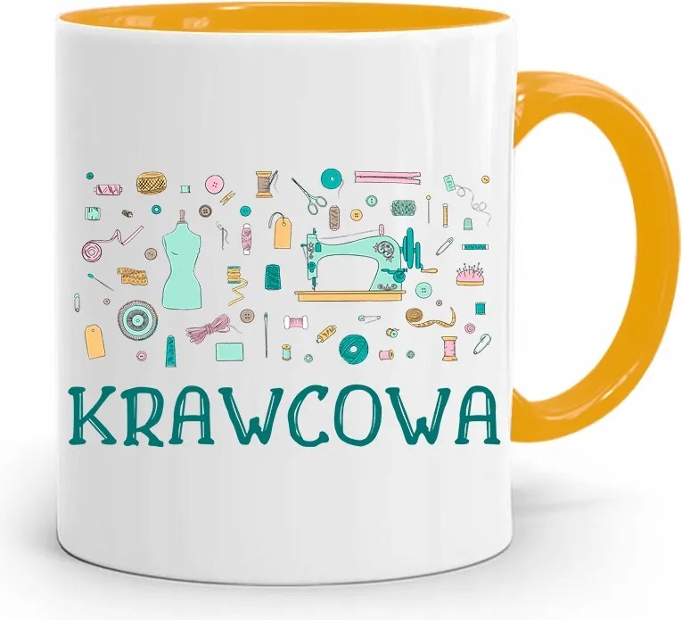 Sárga Bögre Varrónőnek Ajándék fényképes nyomtatással