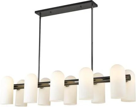COSMO LIGHT P10742BK SEOUL Modern Függesztett Lámpa Fekete, Tejszínes E27 IP20
