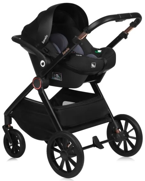 Lionelo - 3 az 1-ben kombinált babakocsi LAYLA rozsdabarna