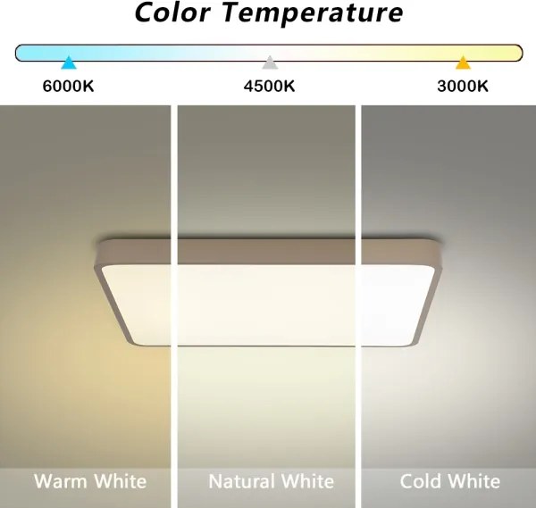 Brilagi - LED mennyezeti lámpa POOL LED/36W/230V 3000/4500/6000K 40x40 cm bézs