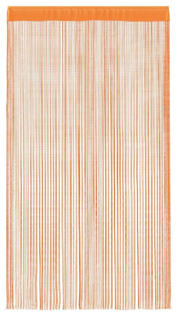 2 db narancssárga zsinórfüggöny 100 x 250 cm