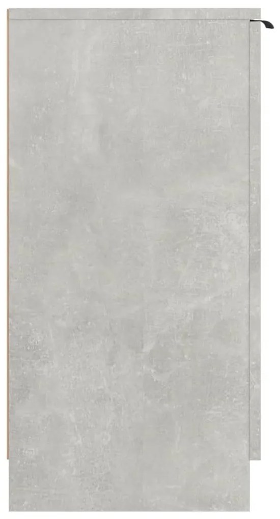 betonszürke szerelt fa cipősszekrény 59 x 35 x 70