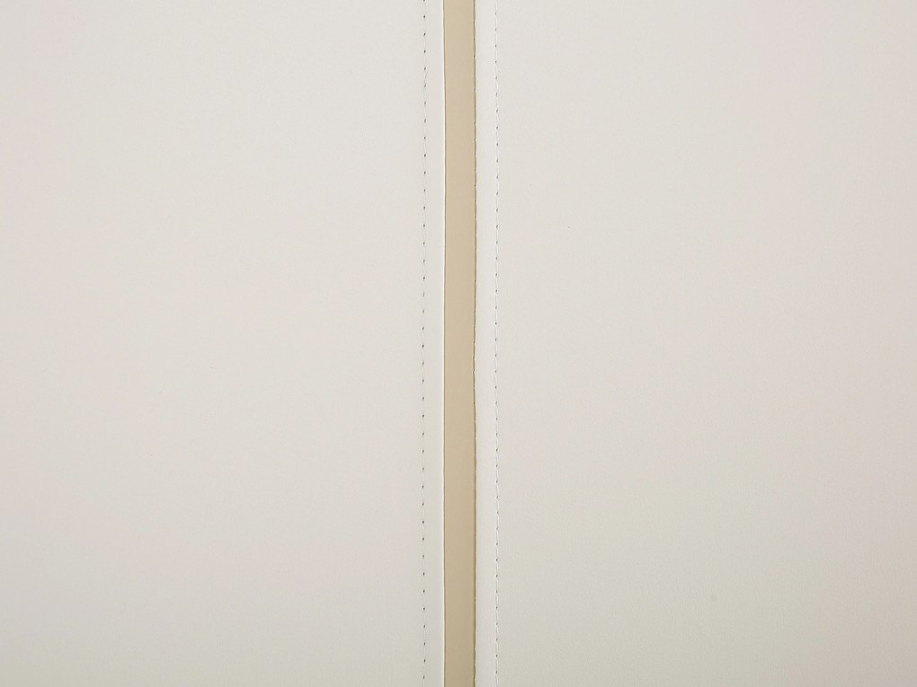 Fehér műbőr franciaágy 160 x 200 cm BETIN Beliani