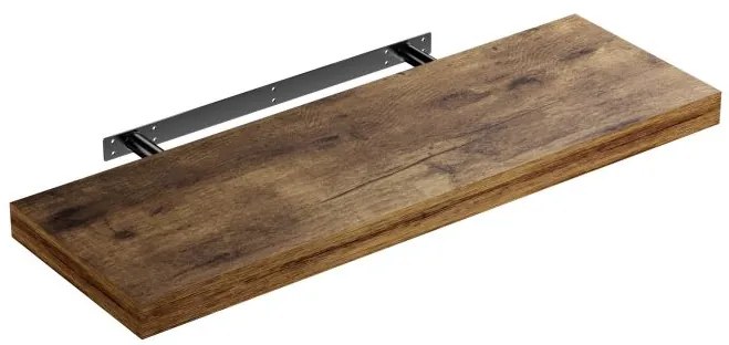 FIGO+ fali polc konzollal, 70 cm, sötét tölgy Casaria