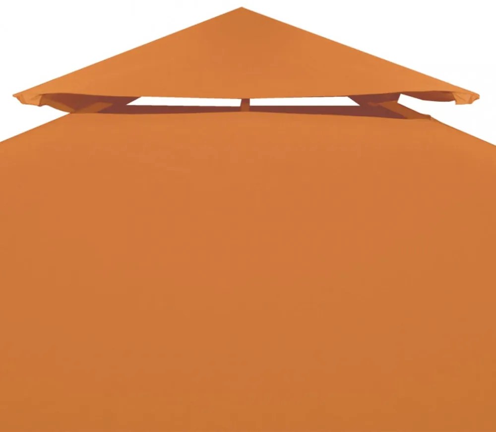 narancssárga csere pavilon ponyvatető 310 g/m² 3 x 4 m